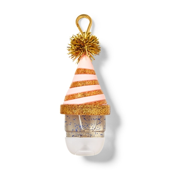 Bath & Body Works Birthday Hat Pocket Hand Gel Holder Keychain. - Picture 1 of 4